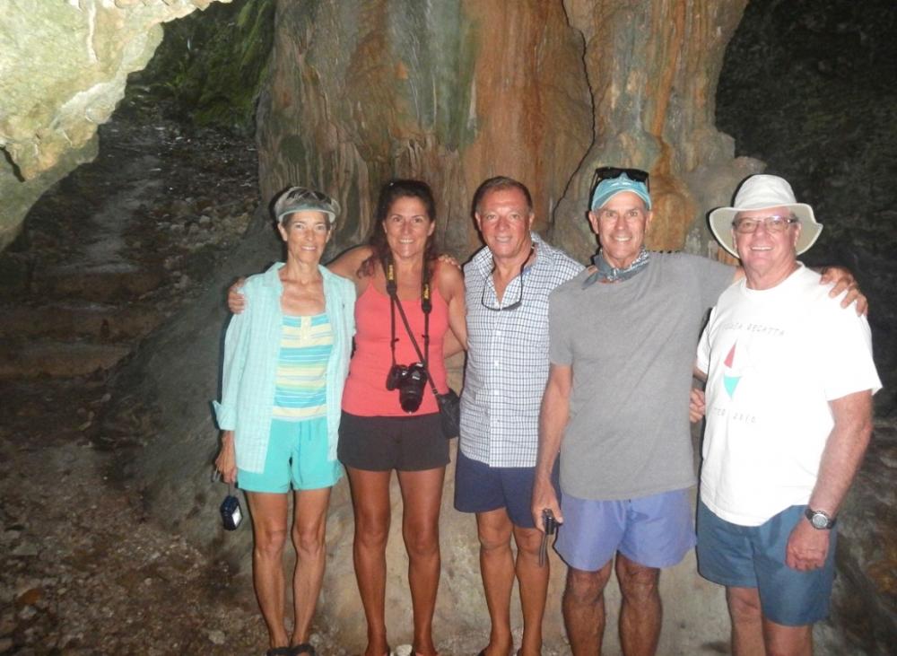 The gang in the cave